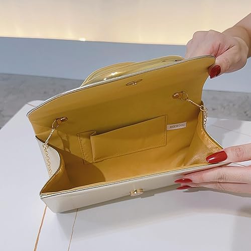 Clutch Trendy Gold Handle