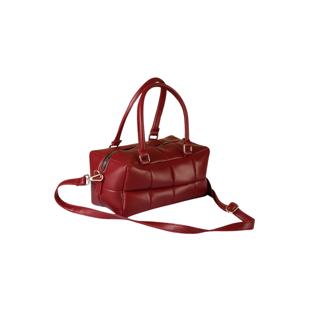 Red Quilted Handbag for Women