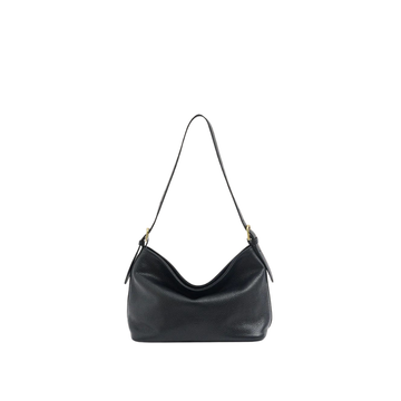 Black Leather Hobo Bag
