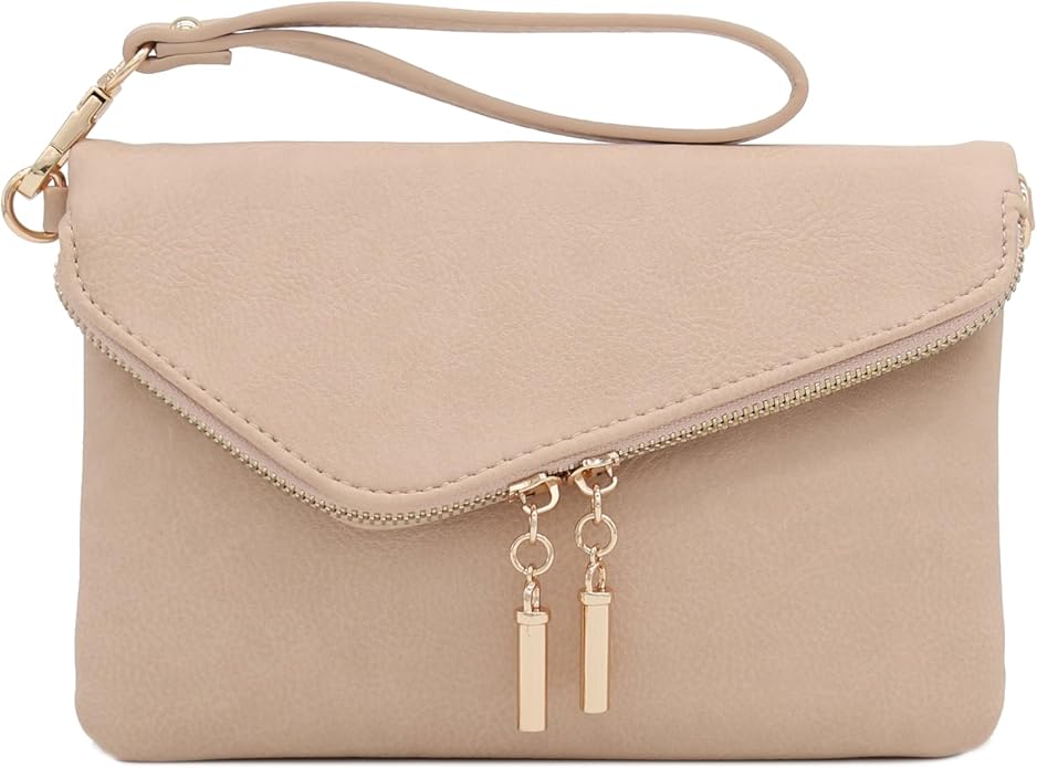 Beige Asymmetrical Flap