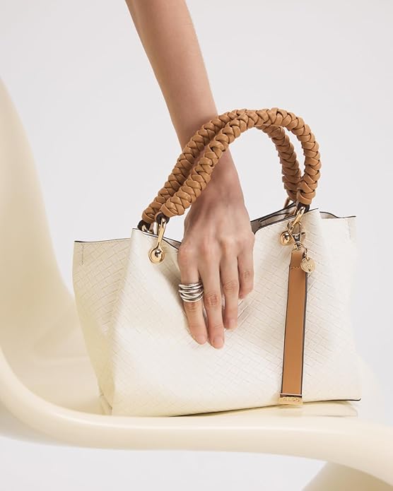 Woven-Textured Shoulder Bag