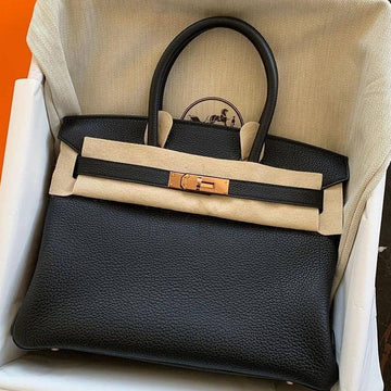 birkin 30 black togo