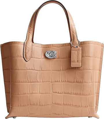 Women's Embossed Croc Willow Tote 24