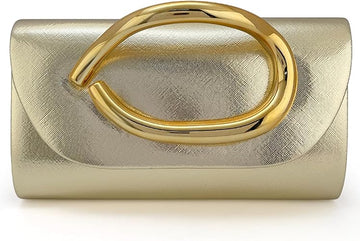 Clutch Trendy Gold Handle