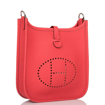 Hermes Bougainvillea Clemence Evelyne TPM Bag Palladium Hardware
