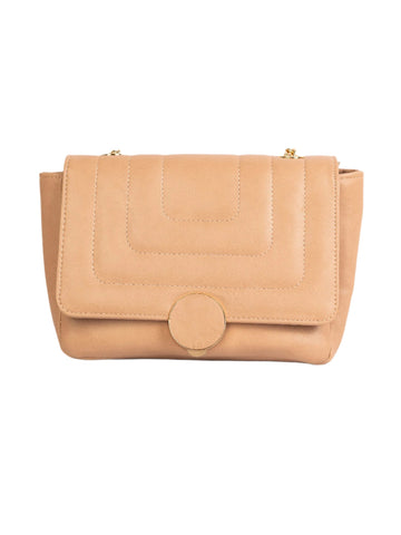 Beige Casual Handbag