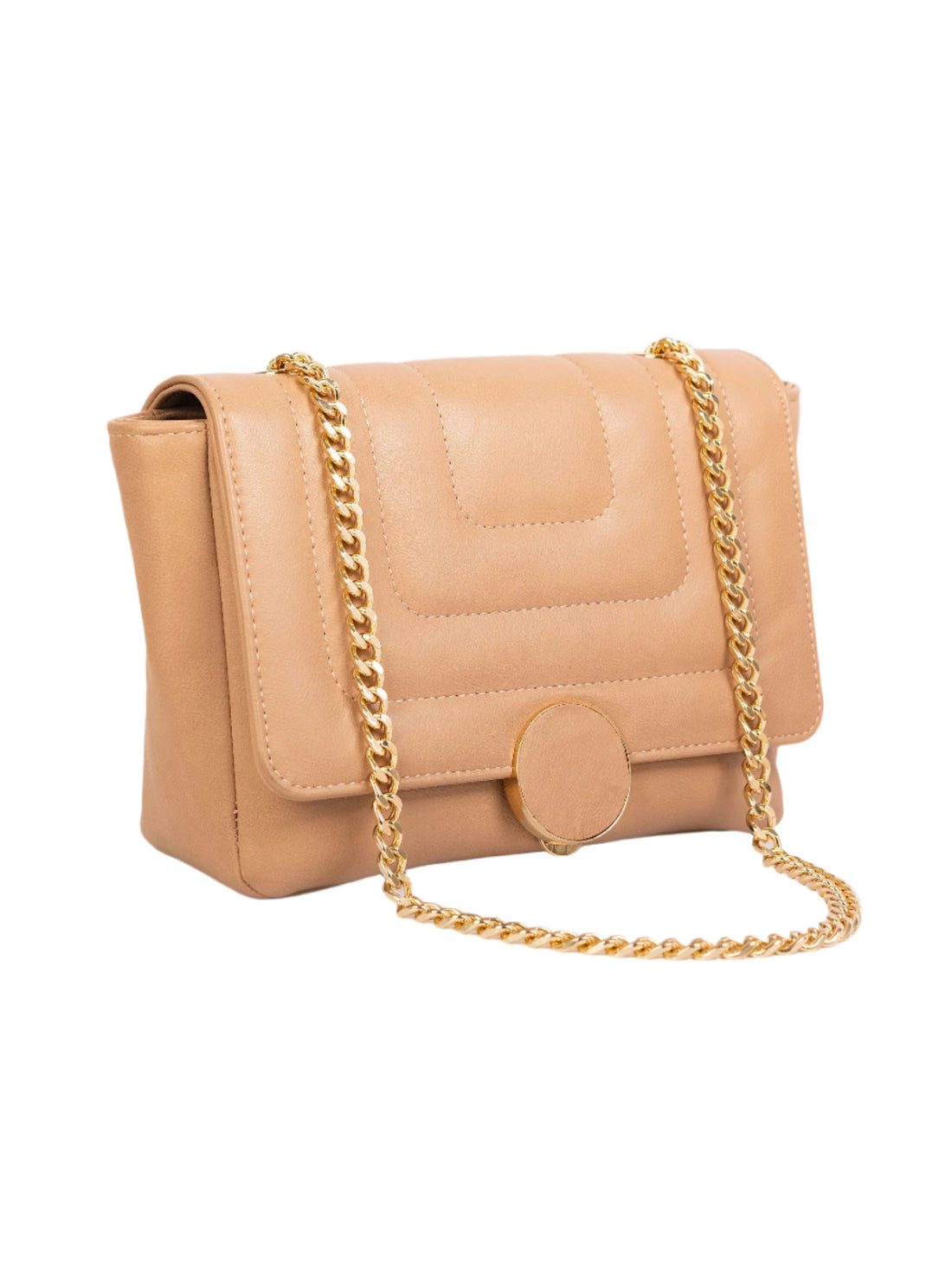 Beige Casual Handbag