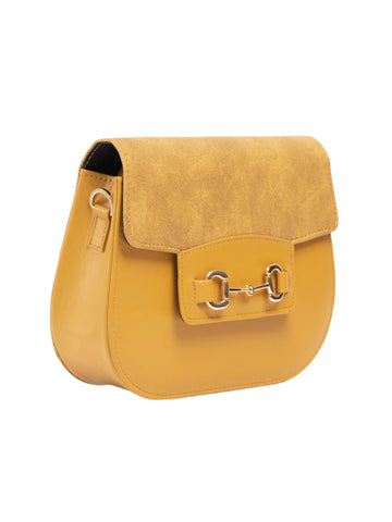 Orange Saddle Handbag