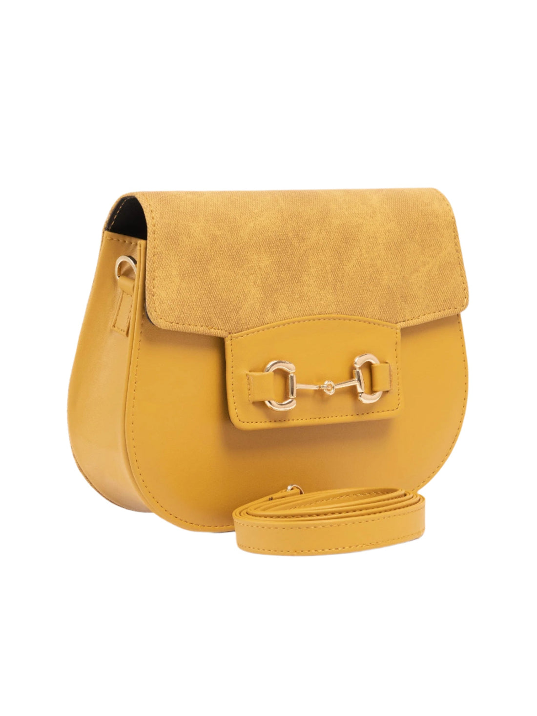Orange Saddle Handbag