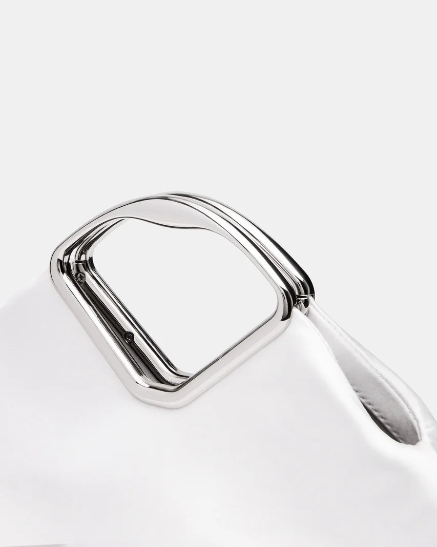 Sculptural White Handbag