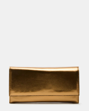 Metallic Bronze Envelope Evening Clutch