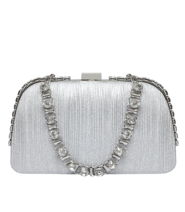 Silver Women Trendy Bag