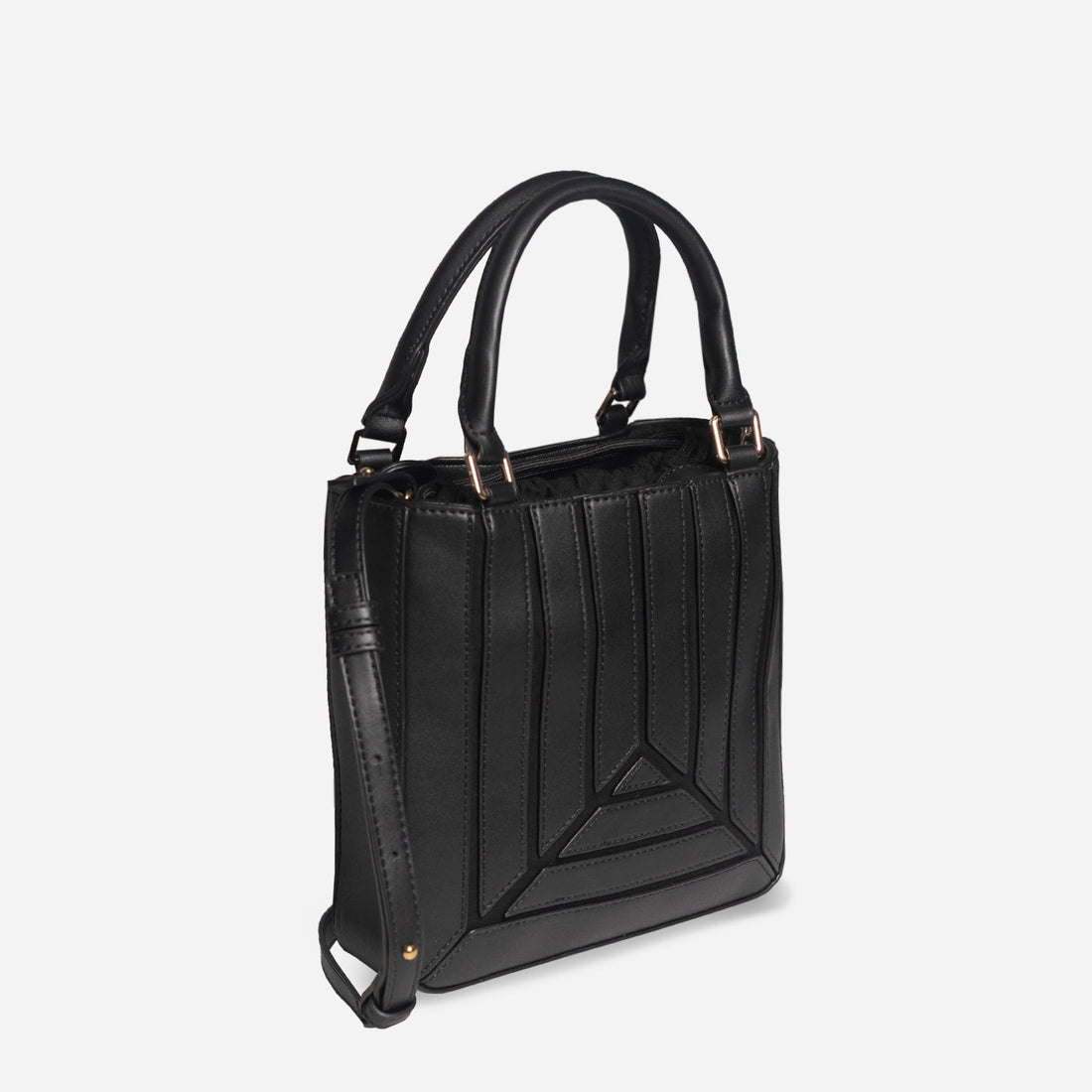 Stripe String Shoulder Bag