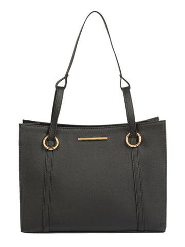 Stylish Black Classic Handbag