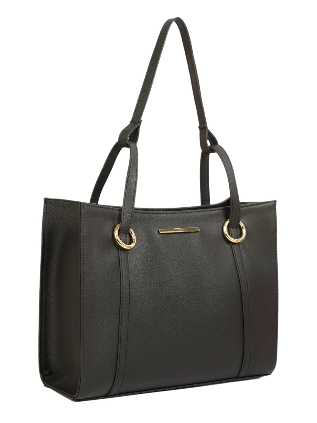 Stylish Black Classic Handbag