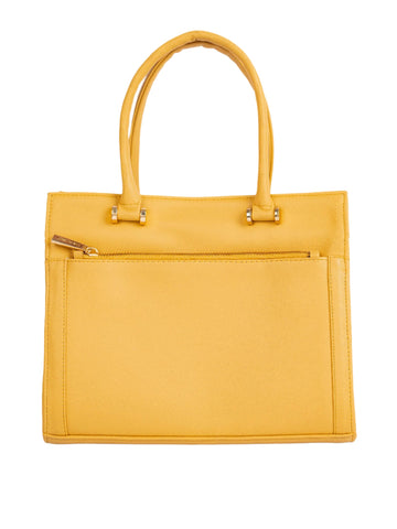 Stylish Yellow Classic Handbag