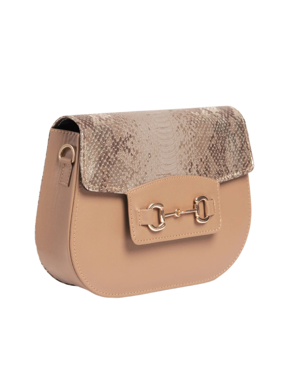 Dark Beige Saddle Handbag