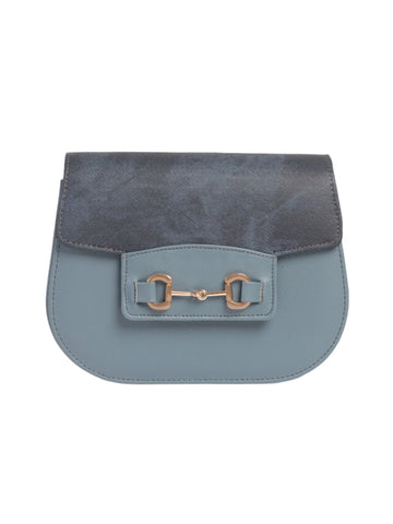 Dark Blue Saddle Handbag