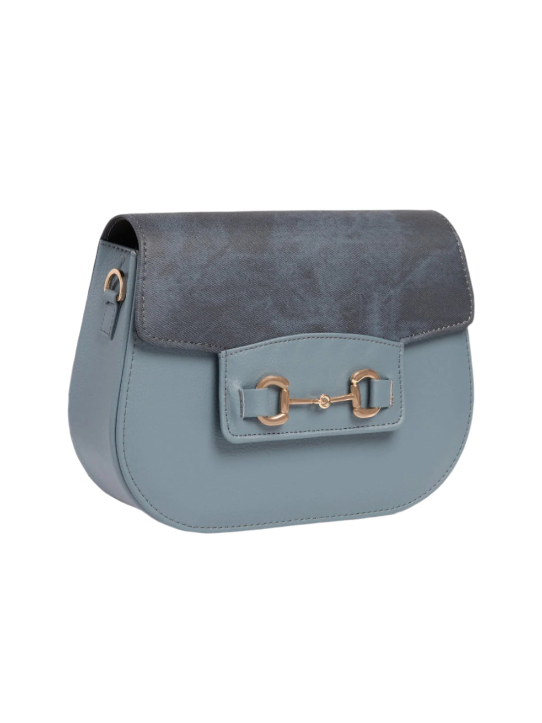 Dark Blue Saddle Handbag