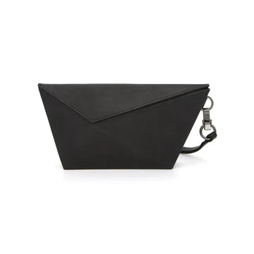 Black Asymmetric Clutch Bag