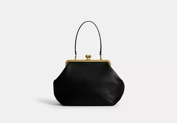 Retro-Inspired Leather Frame Bag