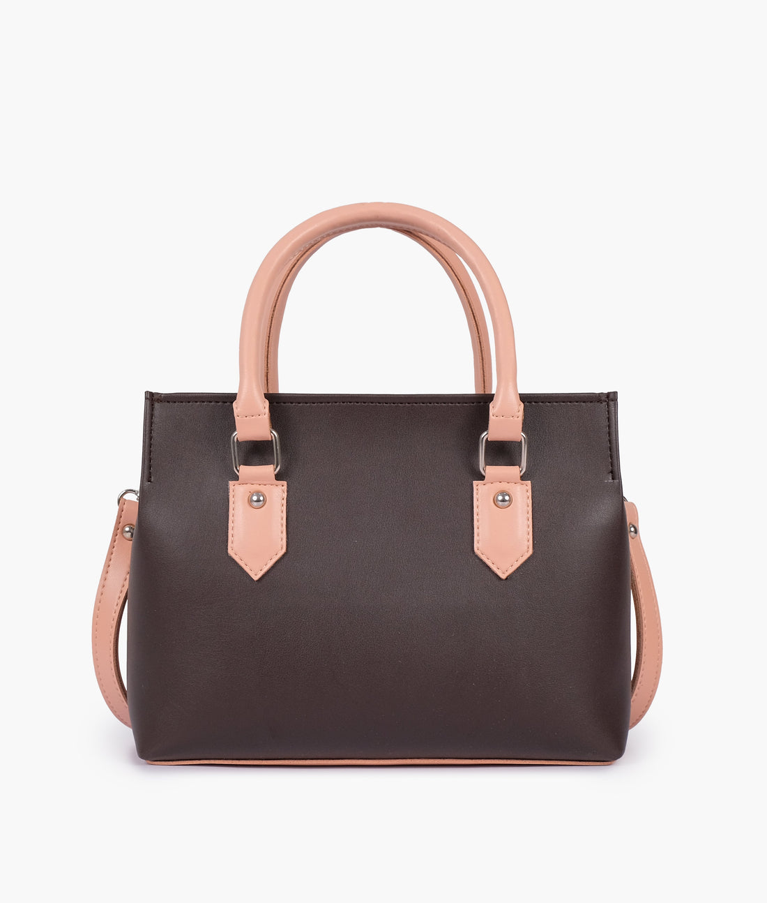Dark brown small satchel bag
