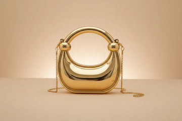 Dazzling Moon Mini Clutch Gold