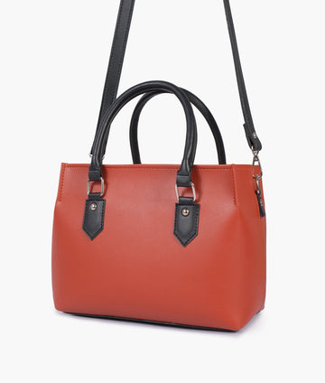 Rust small satchel bag